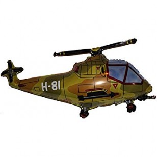 Camouflage Military Helicopter Supershape Balloon